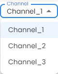 Data visualization select a channel