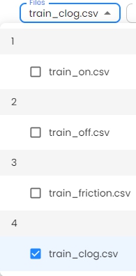 Data visualization select files