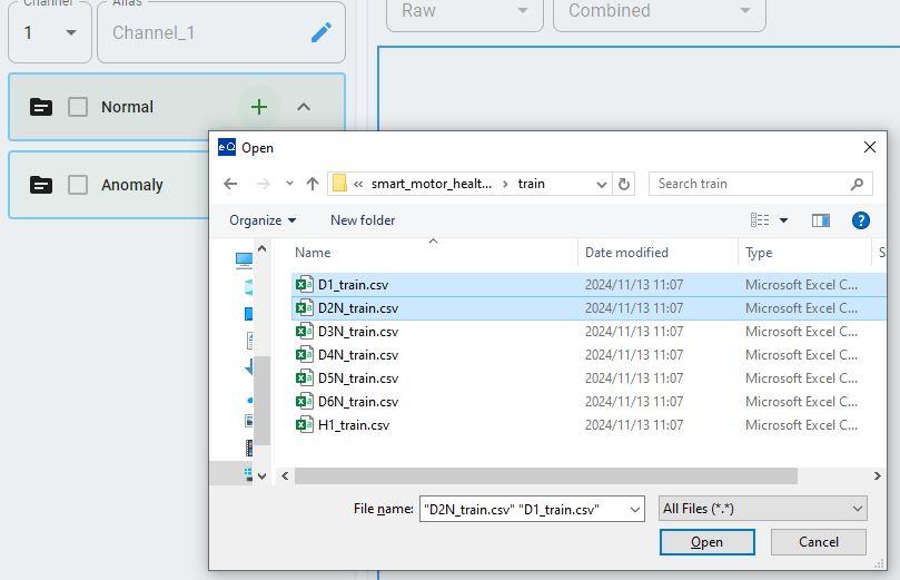 Select files
