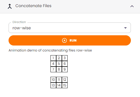 concatenate files