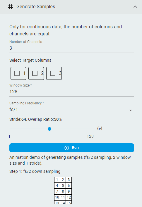 generate samples