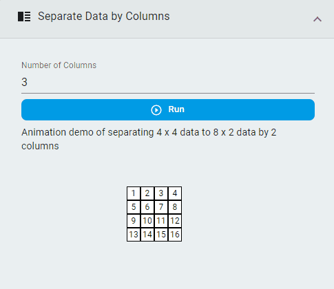 separate columns