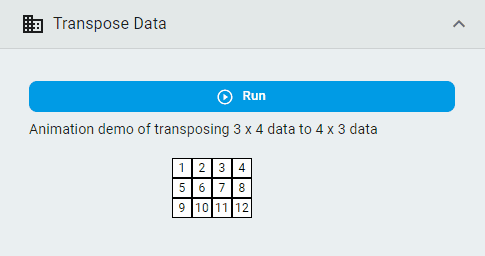 transpose data