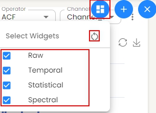 Data visualization select widgets