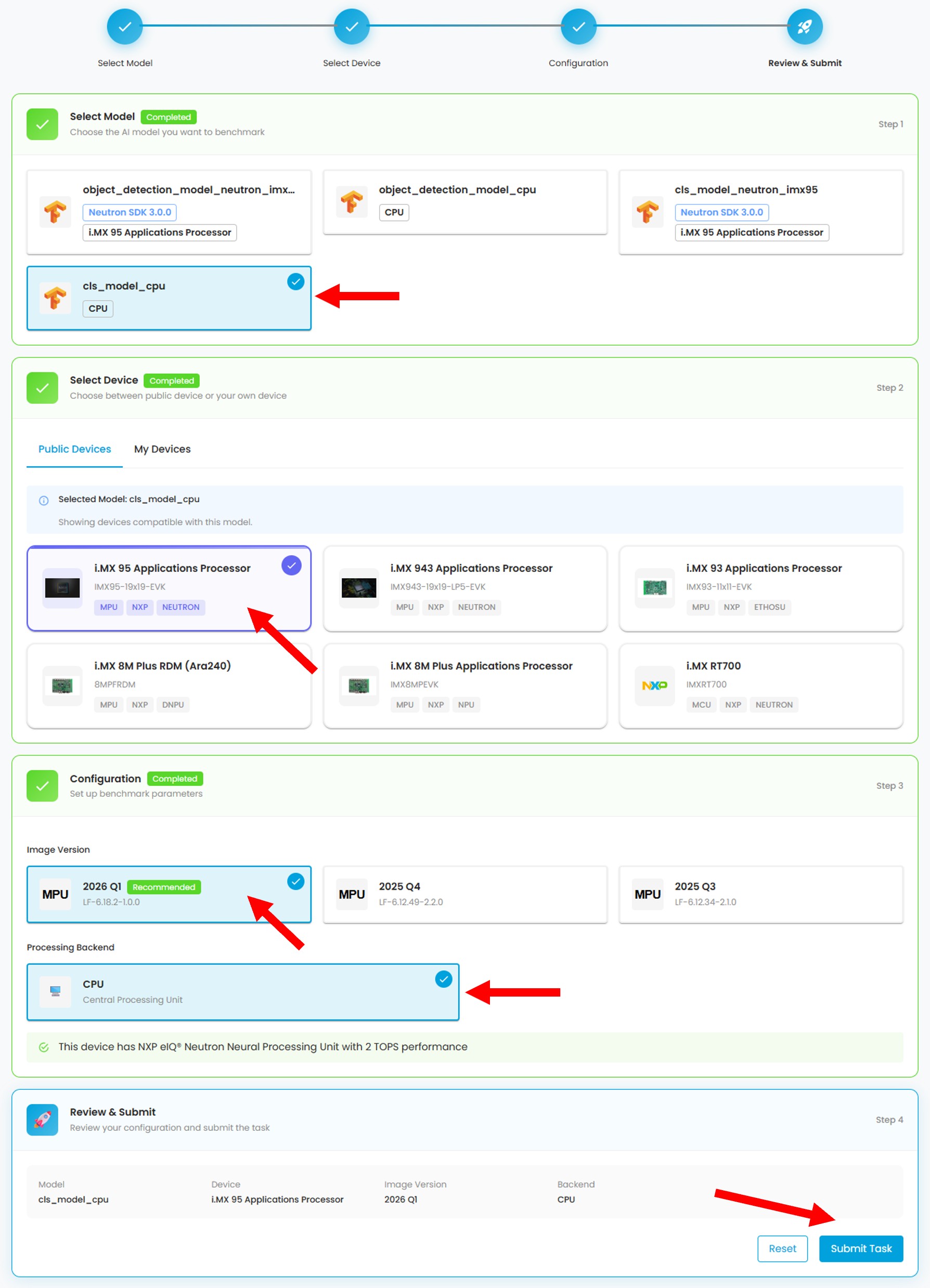 Benchmark Latency