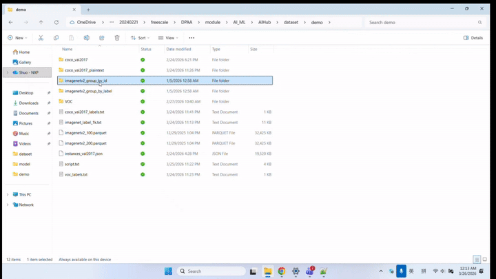 ID Grouped Dataset Upload Animation